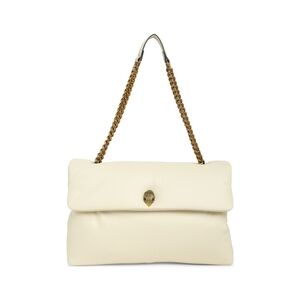 Kurt Geiger London XXL Kew LeatherEagle Chain Shoulder Bag Bone Oversized Luxury